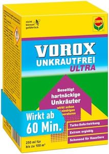 VOROX Unkrautfrei Ultra 250 ml - Hochwirksamer Unkrautvernichter mit Sofortwirkung, Sichtbarkeit ab 60 min - sicher für Umwelt und Haustiere