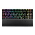 ASUS ROG Strix Scope II 96 Wireless Gaming Keyboard, Tri-Mode Connection, Dampening Foam & Switch-Dampening Pads, Hot-Swappable Pre-lubed ROG NX Snow Switches, PBT Keycaps, RGB-Black, UK Layout