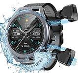 Waterproof Smart Watch with Earbus,