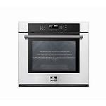 FORNO Villarosa Electric 30" Inch. Built-In Single Wall Oven Glass Touch Controls, Auto Cooking and Steam Cleaning - 5.00 Cubic ft. Stainless Steel Convection Wall Oven with Air-Fry Function