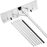 VEVOR Snow Roof Rake, 26 in Aluminum Blade, 7.5-20 ft Adjustable Roof Snow Scraper with Wheels, Anti-Slip Handle Snow Removal Tool, Lightweight House Rooftop Rake for Leaves Debris Removal