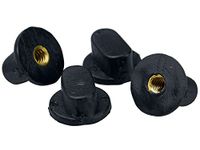 KOOKABURRA Unisex Cricket Helmet Nuts Pack Of x4 , Black, One Size UK