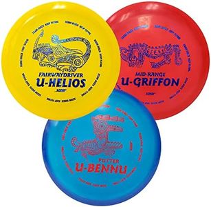 PINCKWILL Disc Golf Starter Set, Premium Set of 3 Frisbee Golf Discs Mid-Range, Putter, Fairwaydriver, Excellent Golf Frisbee Disc Set for All Skill Levels
