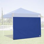 E-Z UP Recreational Sidewall-Straight Leg Canopies 10-Feet (3m), Royal Blue with Grey Accents