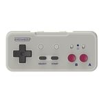 Retro-Bit Origin8 2.4 GHz Wireless Controller For Nintendo Switch & NES - USB & NES receivers included - GB Grey