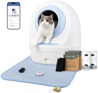 Casa Leo Automatic Self Cleaning Cat Litter Box Bundle with App Control
