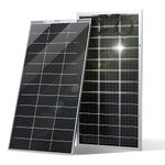 ECO-WORTHY Bifacial 195 Watt 12 Volt Solar Panel Monocrystalline Rigid High-Efficiency PV Module Power Charger for Sunsheds, Canopies, RVs, Farms and Other Off-Grid Applications