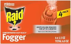 S C JOHNSON WAX, 1.5-Ounce 74251 Raid Fogger, 3-Pack, Color