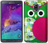 Zizo Rubberized Design Hard Snap Case for Samsung Galaxy Note Edge - Retail Packaging - Owl