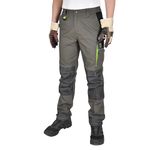 Ellobird Men's Construction Work Pants for Men Double Knee Reinforcement Flex Stretch Elastic Waistband Tactical Cargo Pant