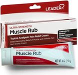 Leader Muscle Rub - Fast-Acting, Deep Penetrating Relief for Sore Muscles and Joints, Minor Arthritis and Back Pain Relief, Non-Greasy Formula Topical Analgesic, Camphor, Menthol & Methyl Salic
