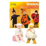 Simplicity Sewing Pattern 2788 Toddler Costumes, A (1/2-1-2-3-4)