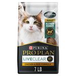 Purina Pro Plan Dry Cat Food, Specialized LiveClear Chicken & Rice - 3.18 kg Bag (1 Pack)