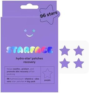 Starface Hydro-Star Recovery Patches BIG PACK, Hydrocolloid Patches with Aloe Vera and Vitamin A, Helps Soothe and Protect Skin After Picking, Shrinks Spots, Vegan, Cruelty-Free Skincare (96 Count)