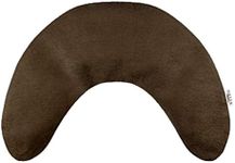 Bucky Neck Wrap, Hot/Cold Therapy, All Natural Buckwheat Seed Filling, Removable Cover, Adjustable Filling - Mocha