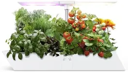 Hydroponics Growing System, 12 Pods Hydroponic Garden Planter with 24W 5 Colors Grow Light, 4L Water Tank, Automatic Timer, and Home Kitchen Gardening Kit