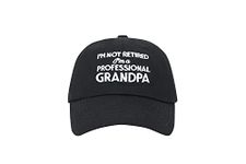 Scisuittech Grandpa hat Grandpa Gifts Baseball Hats (Black), Black, M/L