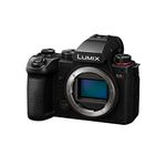 Panasonic LUMIX DC-S5 II Full Frame Mirrorless Camera Body, 4K 60P and 6k 30P, Flip Screen, Wi-Fi, Phase Hybrid AF With 779 points, Active IS, Black