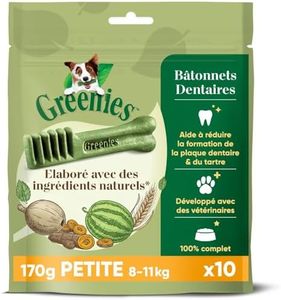 GREENIES Original Petite – Friandises à Mâcher pour Petit Chien – 30 Sticks pour Une Bonne Hygiène Bucco-Dentaire – 6 sachets de 170g