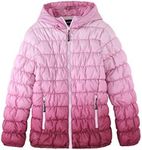 Krumba Girls Lightweight Puffer Jacket: Kids Packable Outdoor Waterproof Coat Violet Size 164