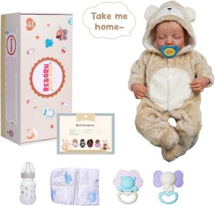 BABESIDE Reborn Baby Doll, 17 Inch Realistic Newborn Toy