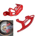 JFG RACING Rear Brake Disc Guard and Caliper Guard CNC All Fits For CRF250R 2004-2017/ CRF250X 2004-2017/ CRF450R 2002-2017/ CRF450X 2005-2017/ CRF450RX 2017