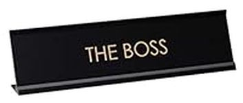 The Boss Novelty Desk Sign