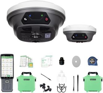 E1 Lite RTK GNSS Survey Equipment RTK GNSS GPS with IMU Rover & Base Handheld Collector Total Station Surveying Equipment, with Software 1cm Accuracy, 1408 Channels(Exclude Poles,Tripods,Tribrach)