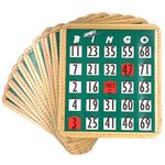 Jumbo Bingo Shutter Cards 10-pk - Green