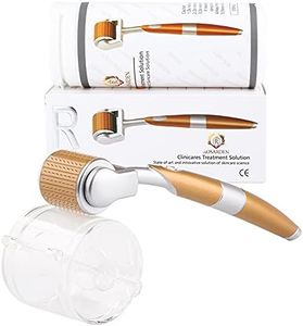 Micro Derma Roller,192 Microneedles Dermaroller Micro Needle Roller Professional Microneedling Derma Needling Kit Skin Care for Face Wrinkles Hair Loss Stretch Marks Hair Regrowth (1.0mm)