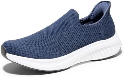 Bruno Marc Men's Hands Free Slip-on Loafers Comfortable Walking Shoes Breathable Knit Casual Sneakers,Size 13,Blue,SBWA2407M