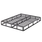 Askeld King Bed Box Spring 5 Inch High, Low Metal Bed Frame with Round-Corner Design, Heavy Duty Steel Slat Support Mattress Foundation, Noise Free Platform Base, 3500lbs Max Weight Capacity