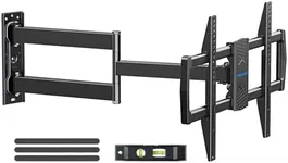 MOUNTUP Long Arm Corner TV Mount for Most 32-75 Inch TVs, TV Wall Mount with 32” Long Extension, Swivel & Tilt Articulating Full Motion TV Mount, MAX VESA 600x400mm, Holds up to 99 lbs MU0076