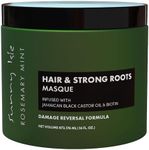 Sunny Isle Rosemary Mint Hair and Strong Roots Masque 16oz | Infused with Biotin and Jamaican Black Castor Oil