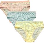 Warmfinity Womens Panties Combo Pack of 3 Colorfull Cotton Panty (Large) Multicolour