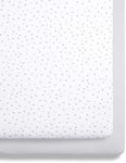 2 Pack Crib Fitted Sheets 44 x 80cm