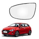 STYCARO-orvm Side View Mirror Glass compatible with Hyundai i20 2021-2024 New Model (Non-Heated) (LEFT PASSENGER SIDE)