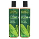 Pack of 2 x Desert Essence Replenishing Shampoo Tea Tree - 12.9 fl oz