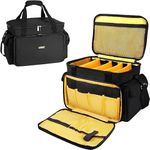 LEFOR·Z DJ Bag,DJ Equipment Gig Bag,DJ Cable File Organizer Bag with Detachable Dividers and Padded Bottom,Travel Music Bag for Professional DJ Gear,Sound Equipment,Musical Instrument and Accessories