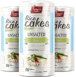 LIEBERS Rice Cakes, Kosher Certified Snack, Dairy Free, Wheat Free, Gluten Free, And Vegan options (pack of 3) (Unsalted)