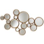 Baxton Studio 41 in. Accent Wall Mirror in Antique Gold