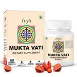 IVY's MUKTAVATI Natural Heart Care Supplement - For Blood Pressure, Good For Men And Women Healthy Heart And Blood Circulation, Natural 60 Pills By Nirogam