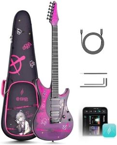 Enya Electric Guitar Inspire 39" Smart Electric Carbon Fiber Guitarra with 15W Wireless Speaker, 20 Distinct Tones, Onboard Presets, Charging Cable, Adjusting Wrench, and Gig Bag