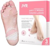 Foot Peel Mask 3 Pairs - Cracked Heels & Dead, Dry Skin, for Smoother and Softer Feet (Rose)