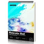 Aunphuw A4 Watercolor Paper - 240g Watercolour Sketch Drawing Pad, 100% Wood Pulp Acid-Free Professional Sketchbook for Watercolor Painting and Sketching, 30 Sheets