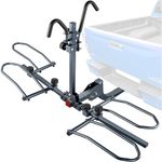 πππ°π₯π² ππ©π π«ππππ Hitch Bike Rack Mount Platform 180LBS - 2-Bicycle Foldable Transport Carrier for Car, Truck, SUV, Fits Fat E Bikes with Up-to 5.5β Fat Tire - 2β Hitch Receiver