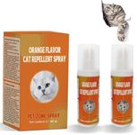 Cat Deterrent Spray, Cat Spray, Pet Behavior Training, Effective Cat Deterrent Spray with Bitter, Prevent Cats from Scratching Plants & Furniture, Suit for Indoor & Outdoor (2 Pcs * 100 ml)