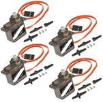 Aideepen 4pcs 9g Servo Metal Gear Servo 180°Micro Servo Motor SG90 Digital Micro Servo Motor for Robot Car Plane RC Helicopter