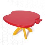 eHomeKart Apple Shape Table for Kids - Apple Shape Shape Plastic Table with 34 inch Length - Study Table Kids at Home or School - Perfect for Indoor and Outdoor - Play Schools and Homes