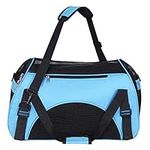 Cat Carrier Bag Soft Sided Dog Travel Carrier Airline Approved Pet Animal Carrier Portable Foldable Transport Handbag with Shoulder Strap Breathable Mesh Carrier for Rabbit Teddy Chihuahua Carrier